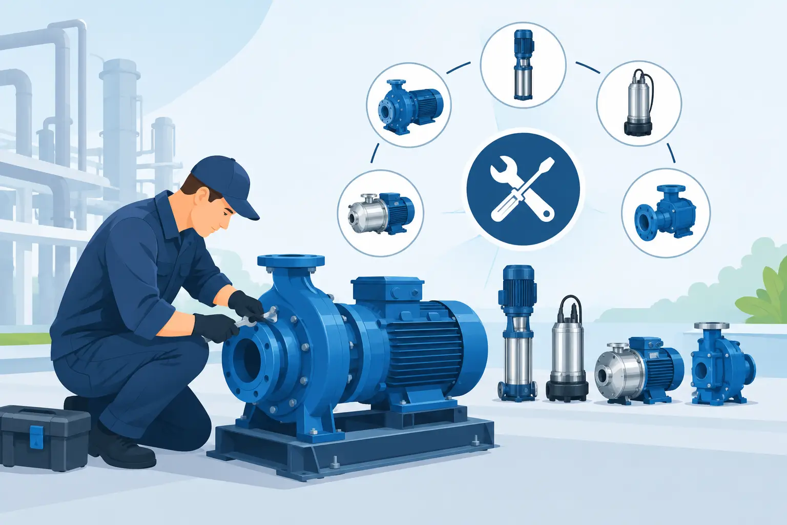 Herstellerunabhängiger Service für Pumpensysteme