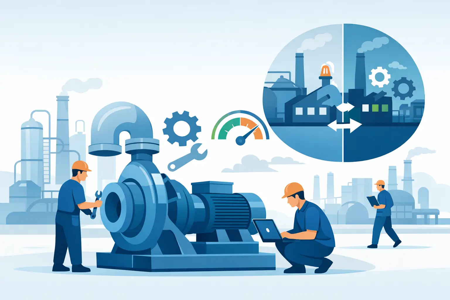 Pumpenservice Industrie für weniger Stillstand