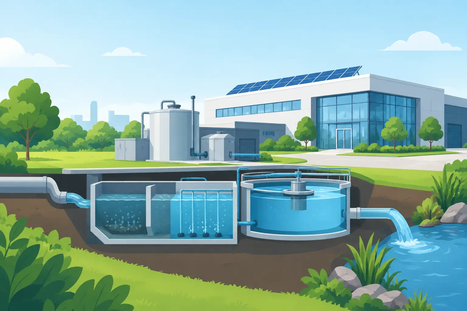 Nachhaltige Abwassertechnik für Gewerbeobjekte